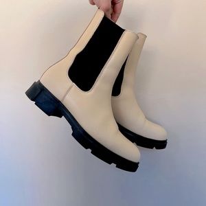 Beige Chelsea Boots